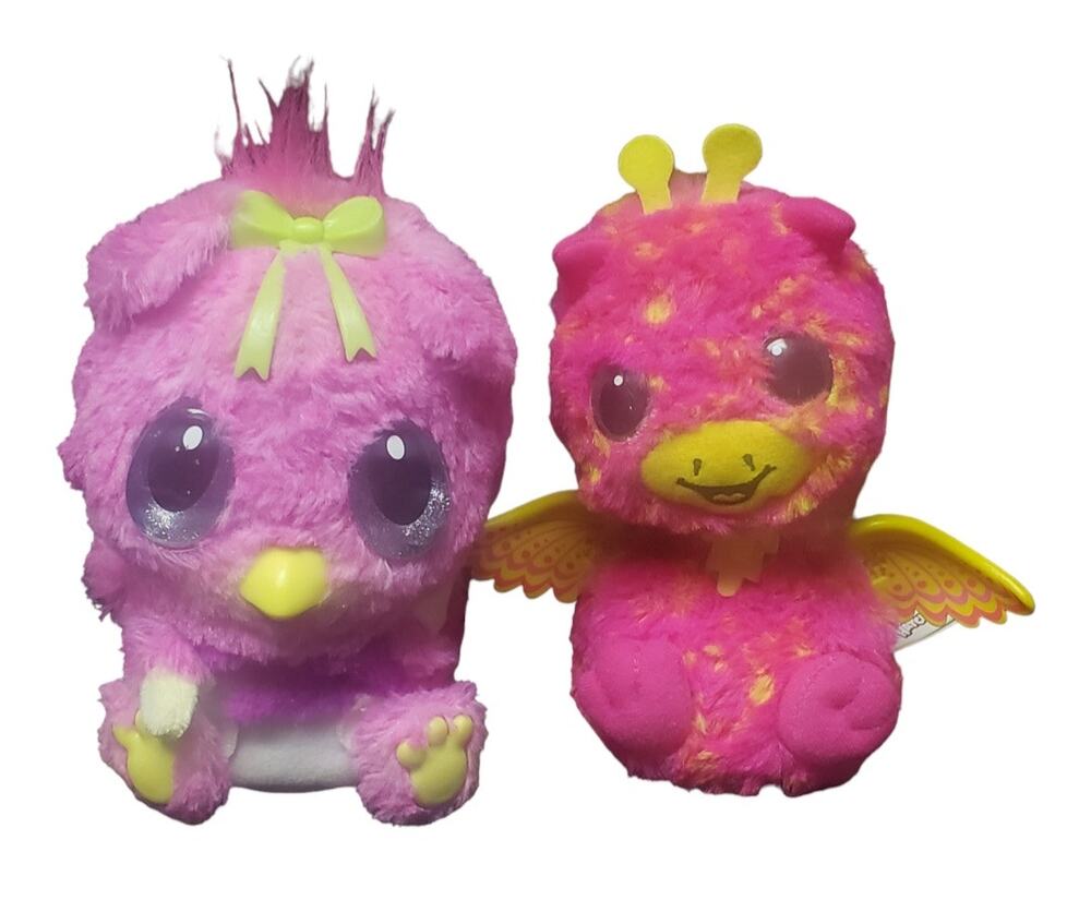 Hatchimals Hatchibabies Pink Ponette Baby Bird & Pink Giraven Interactive Toys